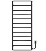 Електрична сушарка для рушників Deffi Аквамікс П12 500х1300 праве підключення JD03 чорний C.AM.130.50.12.E.B.R.1