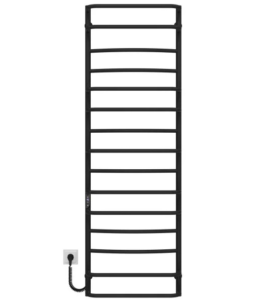 Электрический полотенцесушитель Deffi Аквамикс П15 500х1600 левое подключение JD03 черный C.AM.160.50.15.E.B.L.1