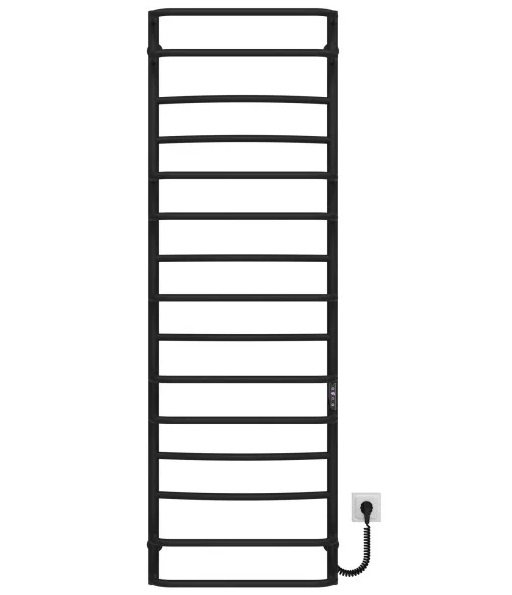 Электрический полотенцесушитель Deffi Аквамикс П15 500х1600 правое подключение JD03 черный C.AM.160.50.15.E.B.R.1