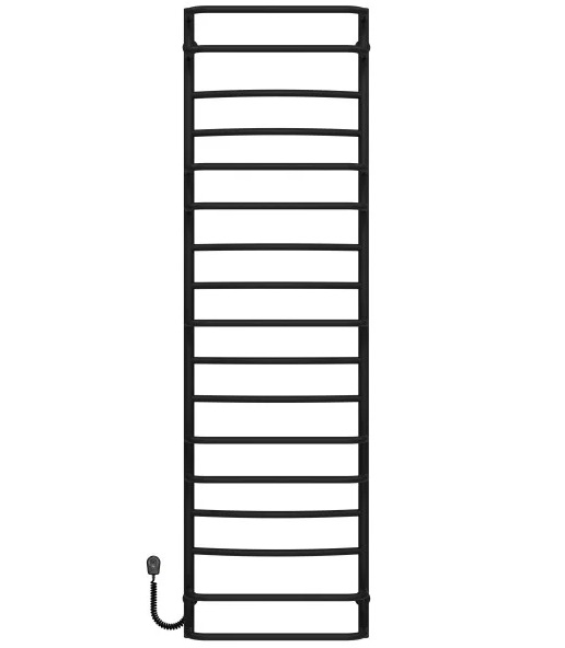 Електрична сушарка для рушників Deffi Аквамікс П17 500х1800 ліве підключення чорний C.AM.180.50.17.E.B.L.5