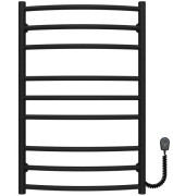 Электрический полотенцесушитель Deffi Классик Элит П9 400х800 правое подключение черный C.KE.80.40.9.E.B.R.5