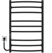 Электрический полотенцесушитель Deffi Классик Элит П9 400х800 левое подключение JD03 черный C.KE.80.40.9.E.B.L.1
