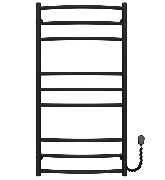 Електрична сушарка для рушників Deffi Класик Еліт П9 400х1000 праве підключення чорний C.KE.100.40.9.E.B.R.5