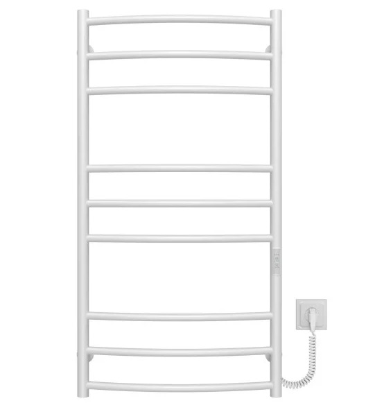 Электрический полотенцесушитель Deffi Классик Элит П9 400х1000 правое подключение WD03 белый C.KE.100.40.9.E.W.R.3