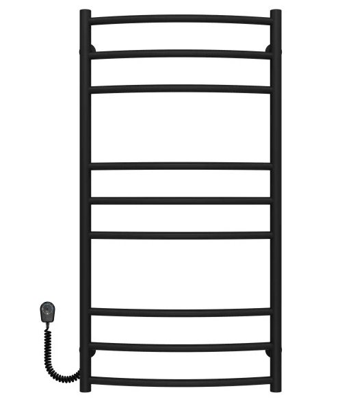 Электрический полотенцесушитель Deffi Классик Элит П9 400х1000 левое подключение черный C.KE.100.40.9.E.B.L.5