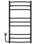 Електрична сушарка для рушників Deffi Класик Еліт П9 400х1000 ліве підключення JD03 чорний C.KE.100.40.9.E.B.L.1