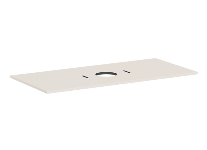 Стільниця під раковину Hansgrohe Xilesa E 118х55 з вирізом по центру ДСП пісочно-бежевий матовий 54277780