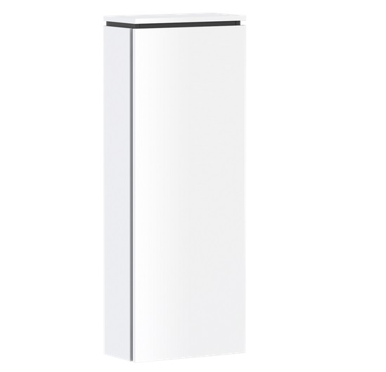 Полупенал для ванной Hansgrohe Xilesa E 40х20 см петли слева МДФ матовый белый 54281700