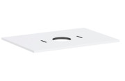 Столешница под раковину Hansgrohe Xilesa E 78х55 с вырезом по центру ДСП матовый белый 54275700