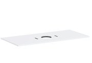 Стільниця під раковину Hansgrohe Xilesa E 118х55 з вирізом по центру ДСП матовий білий 54277700
