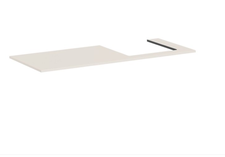 Столешница под раковину Hansgrohe Xilesa E 137,5х55 вырез справа ДСП песочно-бежевый матовый 54273780