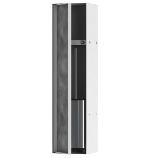 Вбудована ніша Hansgrohe XtraStoris Rock для туалетного йоржика матовий білий 56060700