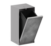 Встраиваемый мусорный бак Hansgrohe XtraStoris Rock с дверцей для облицовки плиткой матовая нержавеющая сталь 56063800