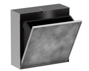 Встраиваемый мусорный бак Hansgrohe XtraStoris Rock с дверцей для облицовки плиткой матовая нержавеющая сталь 56089800