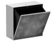 Встраиваемый мусорный бак Hansgrohe XtraStoris Rock с дверцей для облицовки плиткой матовый белый 56090700