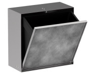 Встраиваемый мусорный бак Hansgrohe XtraStoris Rock с дверцей для облицовки плиткой матовая нержавеющая сталь 56090800