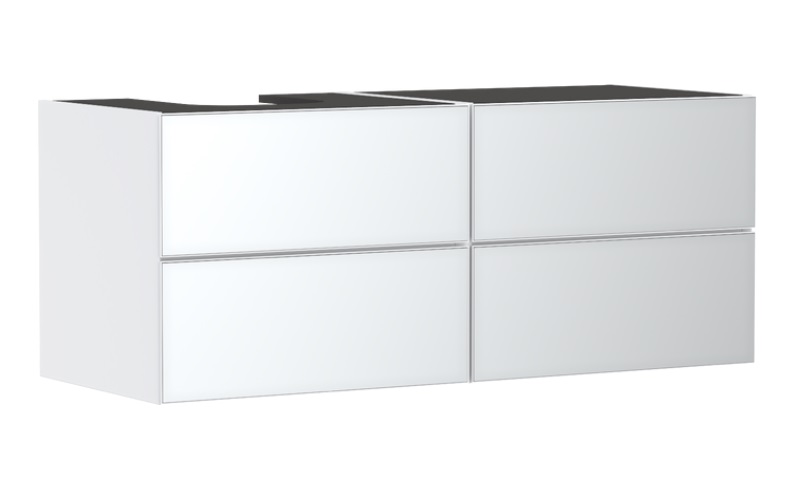 Тумба под раковину подвесная Hansgrohe Xevolos E 137х55,5 см матовый белый/белый 54236320