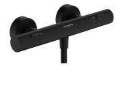 Термостат для душу Hansgrohe Ecostat Fine двовентильний чорний матовий 13324670