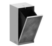 Встраиваемый мусорный бак Hansgrohe XtraStoris Rock с дверцей для облицовки плиткой матовый белый 56063700