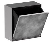 Встраиваемый мусорный бак Hansgrohe XtraStoris Rock с дверцей для облицовки плиткой матовая нержавеющая сталь 56090800