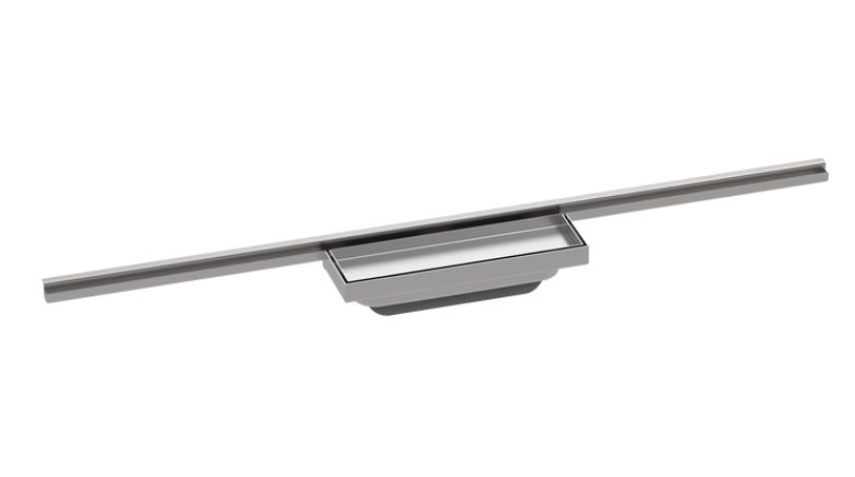 Внешняя часть водосточного желоба Hansgrohe RainDrain Minimalistic 800 мм нержавеющая сталь 56220000