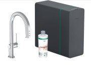 Смеситель для кухни Hansgrohe Aqittura M91 SodaSystem выдвижной излив sBox хром 76838000