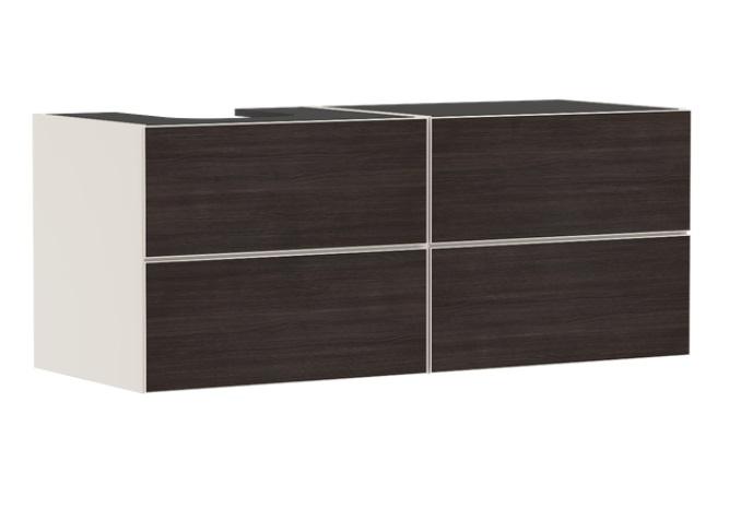 Тумба під раковину підвісна Hansgrohe Xevolos E 137х55,5 см піщано-бежевий матовий/темний дуб 54237730
