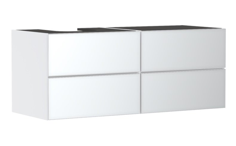 Тумба под раковину подвесная Hansgrohe Xevolos E 137х55,5 см матовый белый/белый 54239320