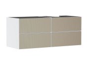 Тумба под раковину подвесная Hansgrohe Xevolos E 137х55,5 см матовый белый/узорчатая бронза 54239390