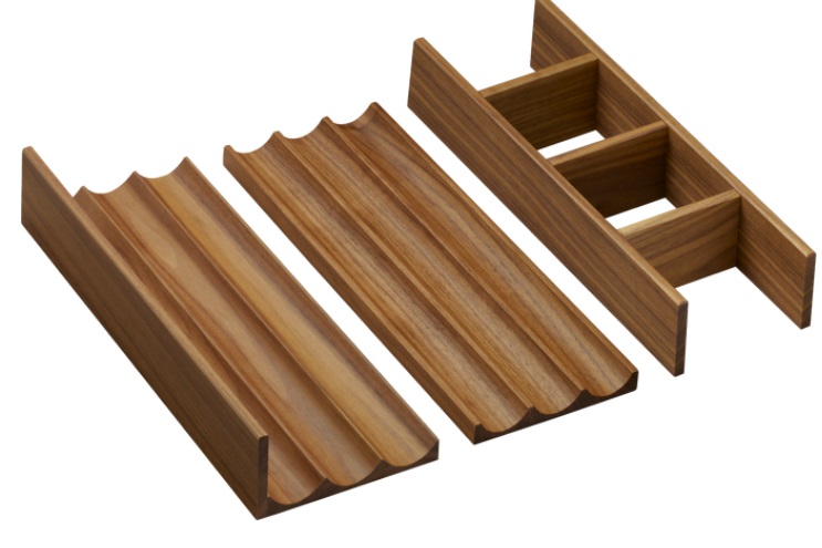 Комплект органайзерів для тумби Hansgrohe IntraStoris темний горіх 54232630