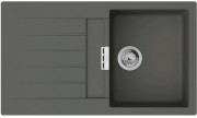 Мойка для кухни Hansgrohe S52 S520-F345 86х50 см крыло слева SilicaTec серый камень 43356290
