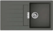 Мийка для кухні Hansgrohe S52 S520-F345 86х50 см крило зліва SilicaTec сірий камінь 43356290