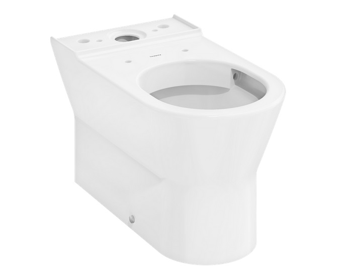 Чаша унітазу-компакту Hansgrohe EluPura Original AquaChannel Flush 36,5х64 см кераміка SmartClean білий 61176450