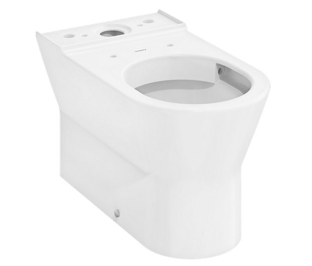 Чаша унітазу-компакту Hansgrohe EluPura Original AquaChannel Flush 36,5х64 см кераміка HygieneEffect білий 62012450