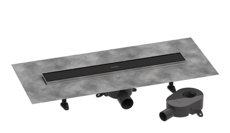 Желоб водосточный Hansgrohe RainDrain Go 600 мм матовый черный 56271670