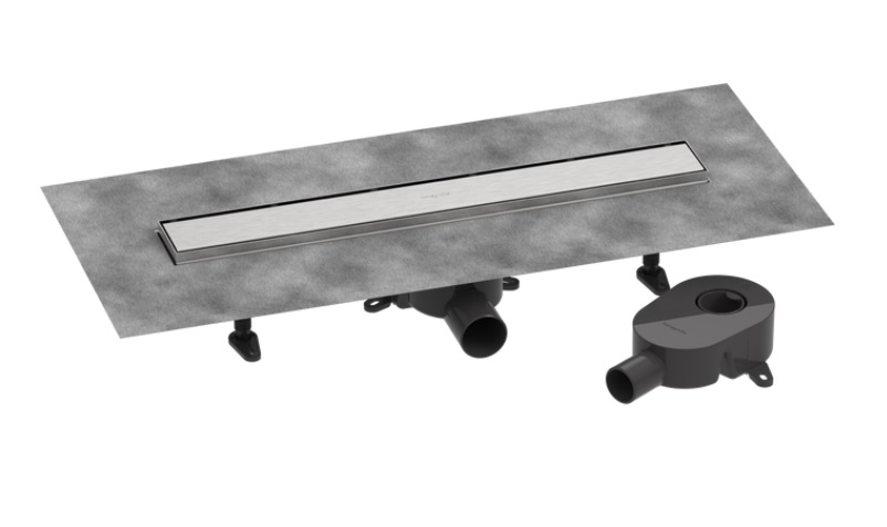 Желоб водосточный Hansgrohe RainDrain Go 600 мм матовая нержавеющая сталь 56271800