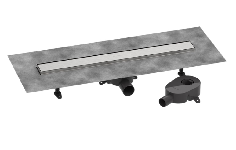 Желоб водосточный Hansgrohe RainDrain Go 700 мм матовая нержавеющая сталь 56272800