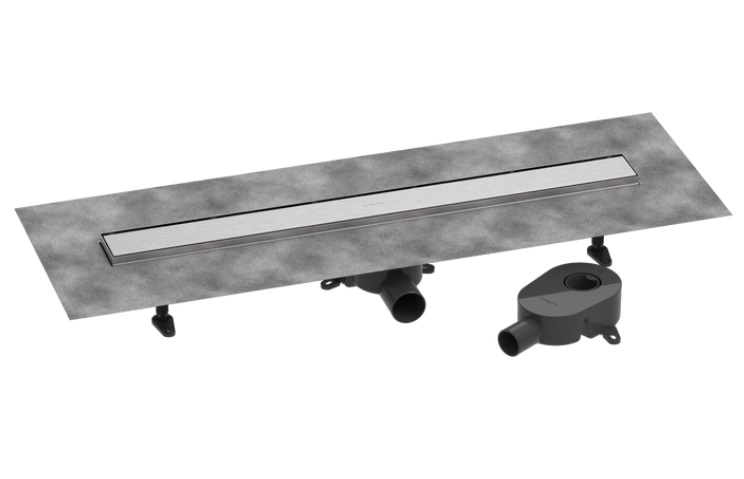 Жолоб водостічний Hansgrohe RainDrain Go 800 мм матова нержавіюча сталь 56273800