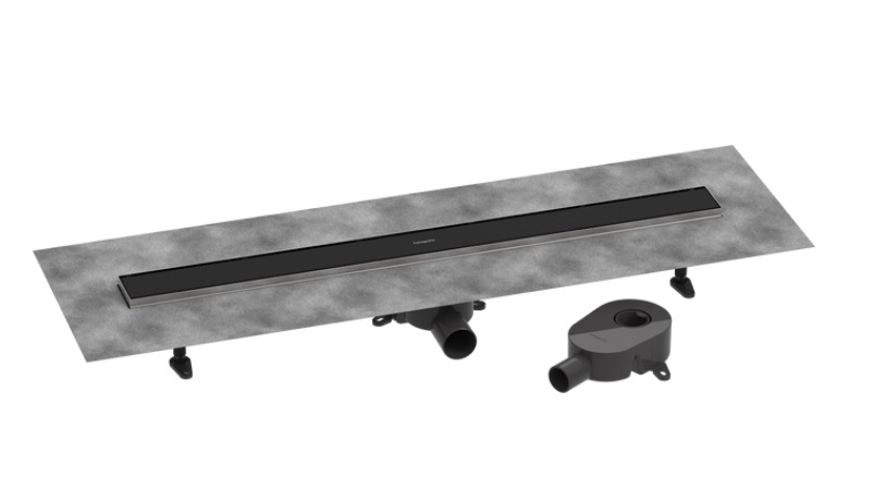 Жолоб водостічний Hansgrohe RainDrain Go 900 мм матовий чорний 56274670