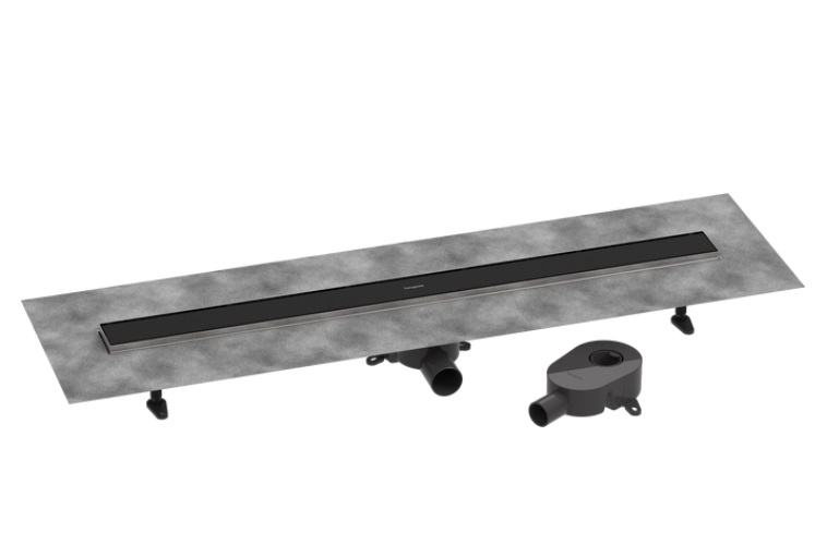 Жолоб водостічний Hansgrohe RainDrain Go 1000 мм матовий чорний 56275670