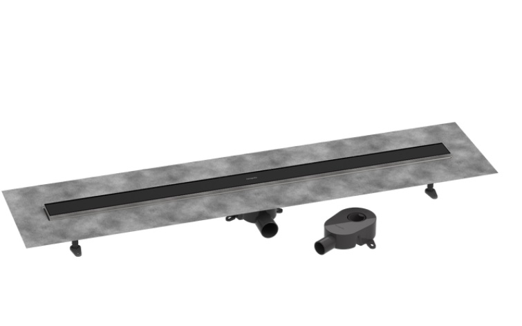 Желоб водосточный Hansgrohe RainDrain Go 1200 мм матовый черный 56276670