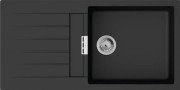 Мойка для кухни Hansgrohe S52 S520-F480 100х50 см крыло слева SilicaTec черный графит 43358170