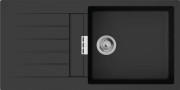 Мийка для кухні Hansgrohe S52 S520-F480 100х50 см крило зліва SilicaTec чорний графіт 43358170
