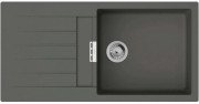 Мойка для кухни Hansgrohe S52 S520-F480 100х50 см крыло слева SilicaTec серый камень 43358290