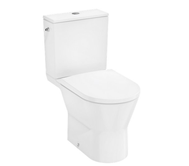 Унитаз-компакт Hansgrohe EluPura Original S AquaChannel Flush 39х64 см с крышкой Soft-Close керамика HygieneEffect белый 62040450
