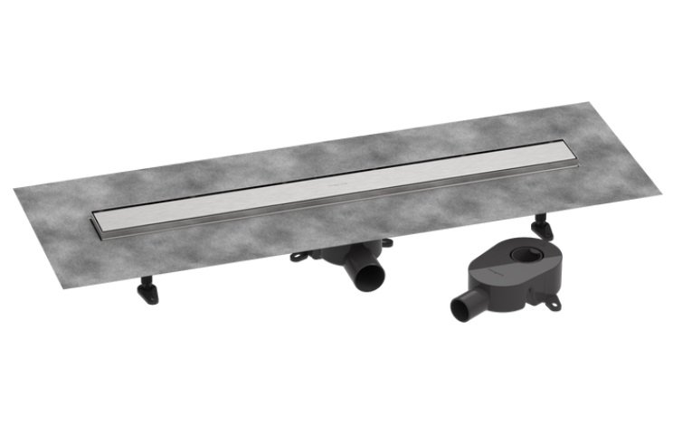 Желоб водосточный Hansgrohe RainDrain Go 800 мм матовая нержавеющая сталь 56273800