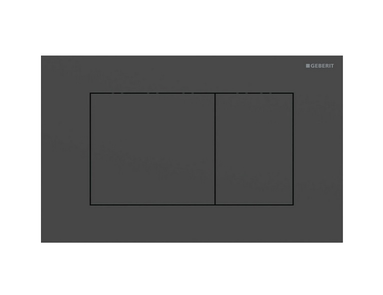Кнопка смыва Geberit Sigma40 Square двойной смыв нержавеющая сталь черный матовый 115.629.14.1
