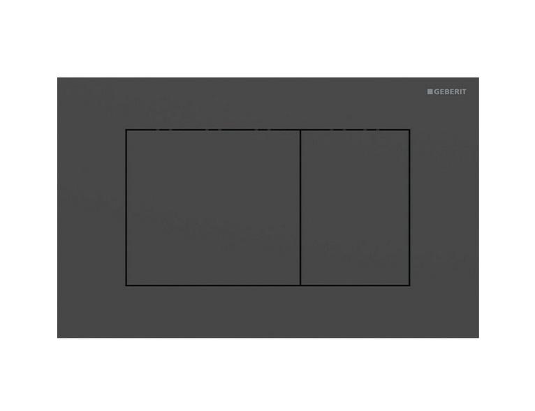Кнопка смыва Geberit Sigma40 Square двойной смыв нержавеющая сталь черный матовый 115.629.14.1