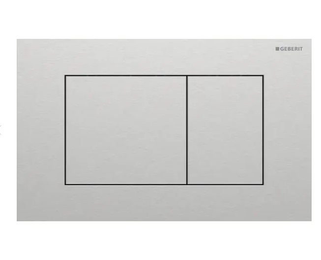 Кнопка смыва Geberit Sigma40 Square двойной смыв нержавеющая сталь стальной матовый 115.629.FW.1
