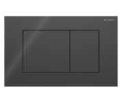 Кнопка смыва Geberit Sigma40 Square двойной смыв стекло черный 115.629.SJ.1